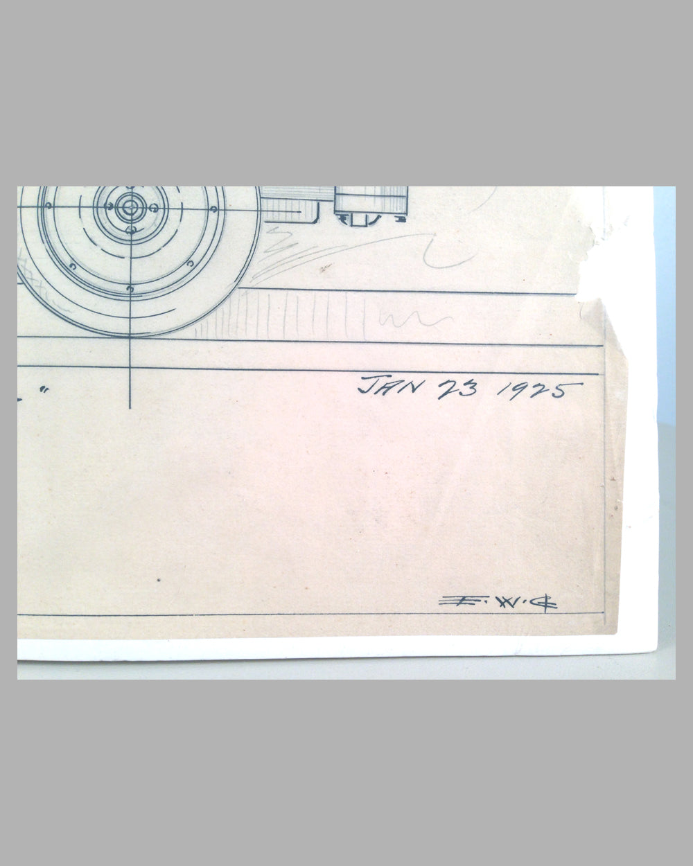 Wilson Rambler Touring Car concept drawing by E. W. Goodwin