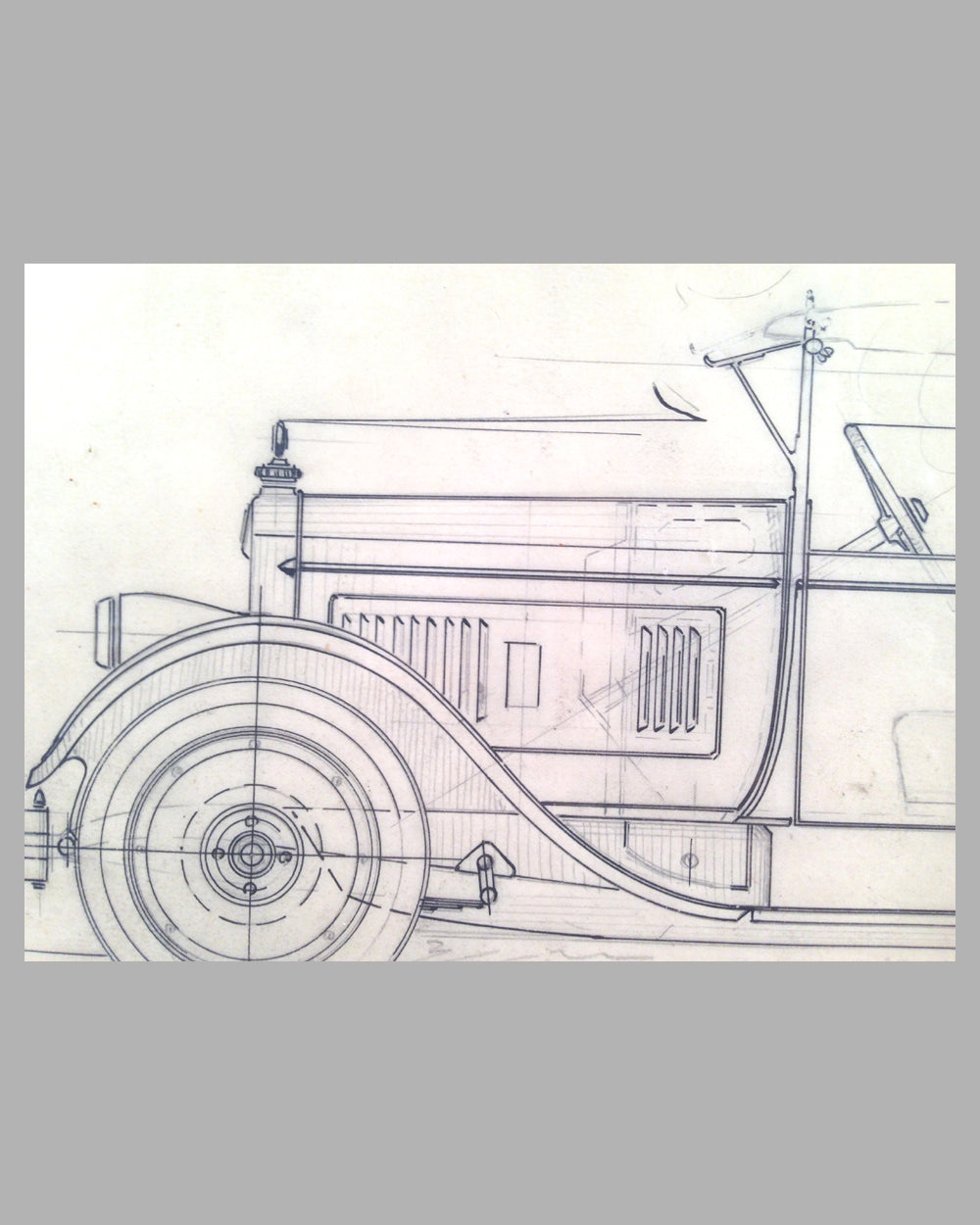 Wilson Rambler Touring Car concept drawing by E. W. Goodwin