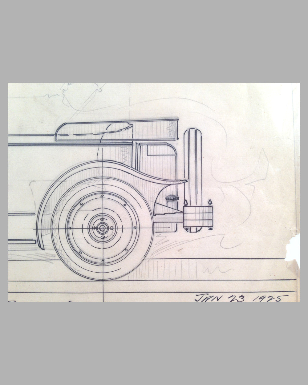Wilson Rambler Touring Car concept drawing by E. W. Goodwin