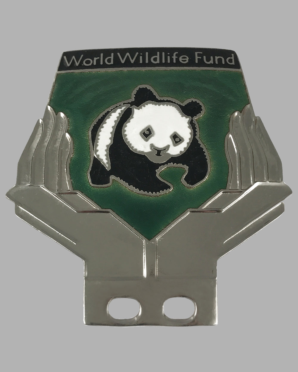 World Wildlife Fund bumper or license plate badge