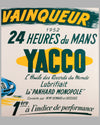 1952 Yacco Oil original advertising poster by P. Boyer 3