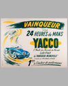 1952 Yacco Oil original advertising poster by P. Boyer